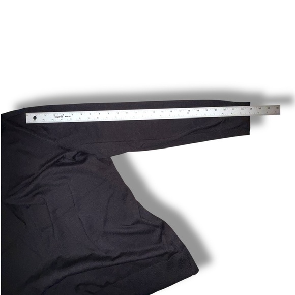 LANE BRYANT Modern Long-Sleeve Open-Front Cardigan - 18/20 Black - Picture 11 of 14